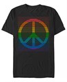 Мужская футболка прямого кроя с короткими рукавами Peace Rainbow от Fifth Sun, из хлопка и полиэстера 11238858