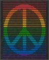 Мужская футболка прямого кроя с короткими рукавами Peace Rainbow от Fifth Sun, из хлопка и полиэстера 11238858