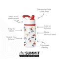 Simple Modern Бутылка для воды Summit 414 мл из нержавеющей стали для холодных напитков с полипропиленовым контейнером, подходящая для мытья в посудомоечной машине. 11189627