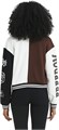 Flygo Лонгслив Varsity College Jacket с цветовым блоком, 75% хлопка, 25% полиэстера, стильный уличный стиль 10022951
