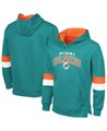 G-III Sports Мужское худи Miami Dolphins Adaptive Faceoff из хлопка и полиэстера с длинными рукавами 11224489