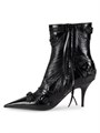 Ботильоны Balenciaga Cagole 90MM из кожи с заклепками и молнией 11224744