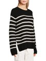 Alice + Olivia Свитер Harold в полоску из шерсти и кашемира с круглым вырезом и длинными рукавами, 70% шерсти, 30% кашемира 11170643