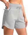 Женские спортивные шорты G Gradual 5 дюймов с карманами на молнии, эластичные, быстро сохнущие, с высокой талией для занятий спортом и походов 10022957