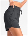 Женские спортивные шорты G Gradual 5 дюймов с карманами на молнии, эластичные, быстро сохнущие, с высокой талией для занятий спортом и походов 10022957