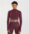 Gymshark Комфортный и стильный топ Vital Seamless с высоким горлом и контурным эффектом 11236446