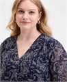 Топ большого размера Kelly с классическим узором пейсли и мягкими рукавами 3/4 от Jones New York 11227885