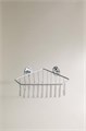 Zara Home Угловая полка для душа из полированной нержавеющей стали с блестящей серебристой отделкой, легкая установка 11230982