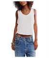 Молодежный топ Easy Tank от Free People, свободного кроя, из легкой ткани с 60% хлопка и 40% полиэстера 11234291