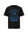 Sportiqe Футболка чёрного цвета Minnesota Timberwolves Duke Premium из 100% хлопка с короткими рукавами и классическим кроем 11221991