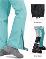 Outdoor Ventures Женские утепленные сноубордические брюки с водоотталкивающей мембраной и съемными подтяжками 11240707