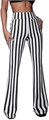 Стильные расклешённые полосатые лосины Soly Hux с эластичным высоким поясом, удобные для повседневной носки 11241697