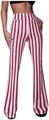 Стильные расклешённые полосатые лосины Soly Hux с эластичным высоким поясом, удобные для повседневной носки 11241697