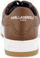 Кожаные кроссовки KARL LAGERFELD с низким верхом и резиновой подошвой 11241167