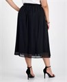 Юбка миди размера плюс с передними складками, Kasper 11227913