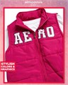 Aeropostale Комплект одежды для девочек из 3 предметов: утепленный жилет на молнии, футболка с длинным рукавом и флисовые брюки (размеры 4-12) 11241539