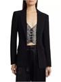 Cinq a Sept Классический блейзер Cynthia с блестящими стразами и длинными рукавами, Cinq a Sept 10048317