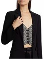 Cinq a Sept Классический блейзер Cynthia с блестящими стразами и длинными рукавами, Cinq a Sept 10048317