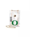 Logo Brand Прозрачная сумка Oregon Ducks кроссбоди размером 12.7 см x 20.5 см x 5.3 см с плечевым ремнем длиной 49.5 см. 11224837