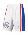 Mitchell &amp, Ness Мужские белые сетчатые шорты Philadelphia 76ers 1996-97 Hardwood Classics Swingman с эластичным поясом 11224711