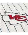 Mitchell &amp, Ness Короткая рубашка кремового цвета из сетчатой ткани с винтажным логотипом Kansas City Chiefs Final Seconds 11221990