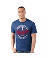 Мужская футболка Starter с коротким рукавом из хлопка и полиэстера, с логотипом Texas Rangers Prime Time 11225859