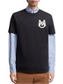 Футболка Moncler из хлопкового джерси с круглым вырезом и короткими рукавами, украшенная нашивкой с логотипом 11016100