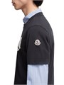 Футболка Moncler из хлопкового джерси с круглым вырезом и короткими рукавами, украшенная нашивкой с логотипом 11016100