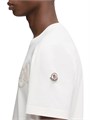 Футболка Moncler из хлопкового джерси с круглым вырезом и короткими рукавами, украшенная нашивкой с логотипом 11016100