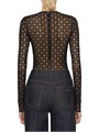 Боди из монохромного блестящего тюля Givenchy с длинными рукавами и молнией, Италия 11026573