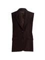 Жилет Cedric из итальянского шелка Loro Piana с воротником-стойкой и карманами, 100% шелк 11169809