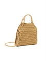 Stella McCartney Маленькая сумка через плечо с декоративным плетением, металлическими нитями и золотистыми цепочками 11166622