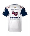 Hendrick Motorsports Team Collection Мужская белая футболка William Byron Liberty University с коротким рукавом и круглым вырезом 11224143