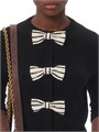 Кардиган Valentino Garavani с вышивкой в виде бантиков, 100% овечья шерсть, Италия 11167611