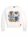 Polo Ralph Lauren Хлопковый свитер Ralph &amp, Ricky Bear с длинными рукавами и круглым вырезом, 100% хлопок 10042174