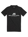 Облегающая футболка для активного отдыха Balenciaga из стрейчевого джерси с короткими рукавами 11016716