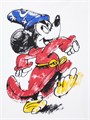 Uniqlo Футболка Disney Art с изображением Микки Мауса-чародея, 100% хлопок, стильный молодежный дизайн 11230230