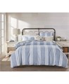 Charter Club Комплект Clifton из хлопка и льна: пододеяльник 230x245 см и 2 полосатые наволочки 51x66 см, 3 предмета 11175439