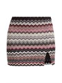Мини-юбка от Missoni с зигзагообразным узором из Италии, 79% вискоза, эластичный пояс и разрез снизу 11020660