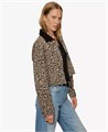 Женская легкая укороченная куртка Sanctuary с леопардовым принтом, 100% хлопок 11226310