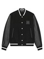 Givenchy Классическая молодежная куртка Varsity из шерсти и кожи с нашивкой 4G, произведенная в Италии 11169750