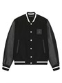 Givenchy Классическая молодежная куртка Varsity из шерсти и кожи с нашивкой 4G, произведенная в Италии 11169750