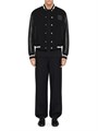 Givenchy Классическая молодежная куртка Varsity из шерсти и кожи с нашивкой 4G, произведенная в Италии 11169750