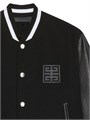 Givenchy Классическая молодежная куртка Varsity из шерсти и кожи с нашивкой 4G, произведенная в Италии 11169750