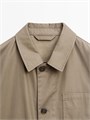 Куртка из 100% хлопка с карманами и кнопками на манжетах от Massimo Dutti 11201936