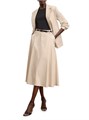 M.M.LaFleur Юбка Olia Breeze из хлопка и вискозы с застежкой спереди для офисного и повседневного стиля 11167755