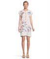 Johnny Was Летнее платье Mishti (на подкладке) – Elena из 100% хлопка с ярким цветочным рисунком и скрытыми карманами 11227004