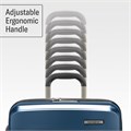 Samsonite Набор из 2 серебристых чемоданов, 21/28 дюймов, легкий, с расширяемым объемом и 4 поворотными колесами, замок TSA 11241113
