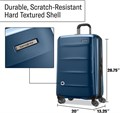 Samsonite Набор из 2 серебристых чемоданов, 21/28 дюймов, легкий, с расширяемым объемом и 4 поворотными колесами, замок TSA 11241113