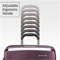 Samsonite Набор из 2 серебристых чемоданов, 21/28 дюймов, легкий, с расширяемым объемом и 4 поворотными колесами, замок TSA 11241113